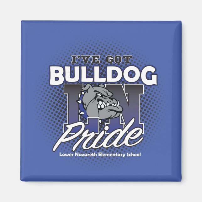 Íman LNES Bulldog Prigerator Magnet (Frente)