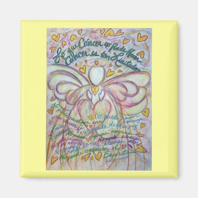 Íman Lo que Cáncer no Puede Hacer Angel Magnet (Frente)