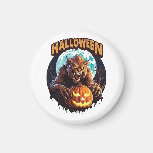 Íman Lobisomem de Halloween (Frente)