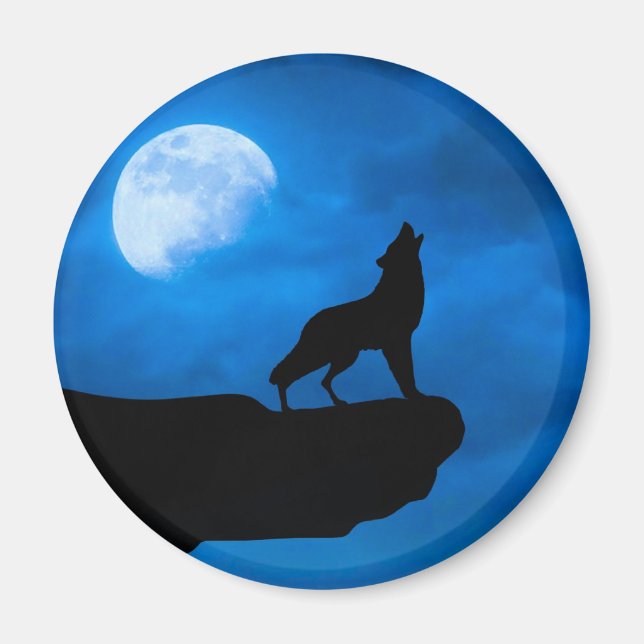 Íman Lobo à Noite (Frente)