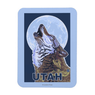 Íman Lobo cinzento HowlingUtah