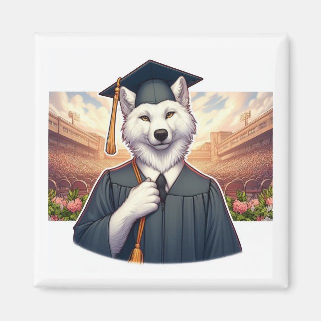 Íman Lobo Graduado (Frente)