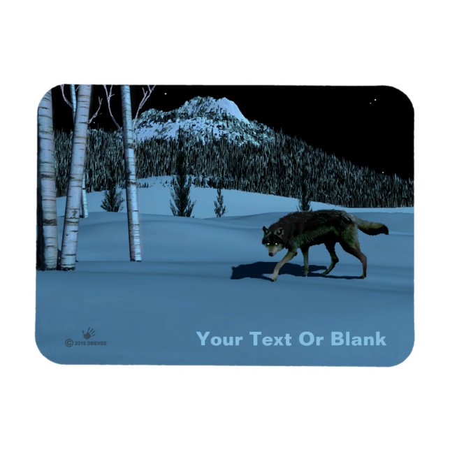 Íman Lobo Inverno - Tapetum Lucidum (Horizontal)