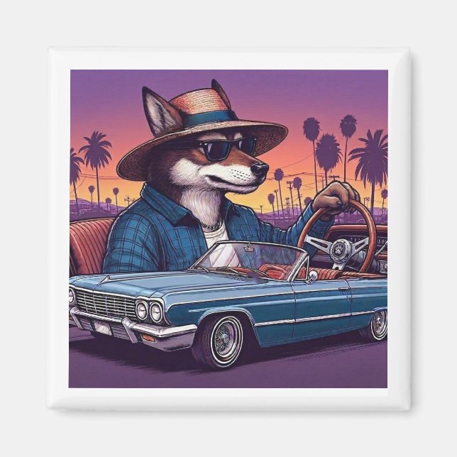 Íman Lobo Lowrider Wolfy (Frente)