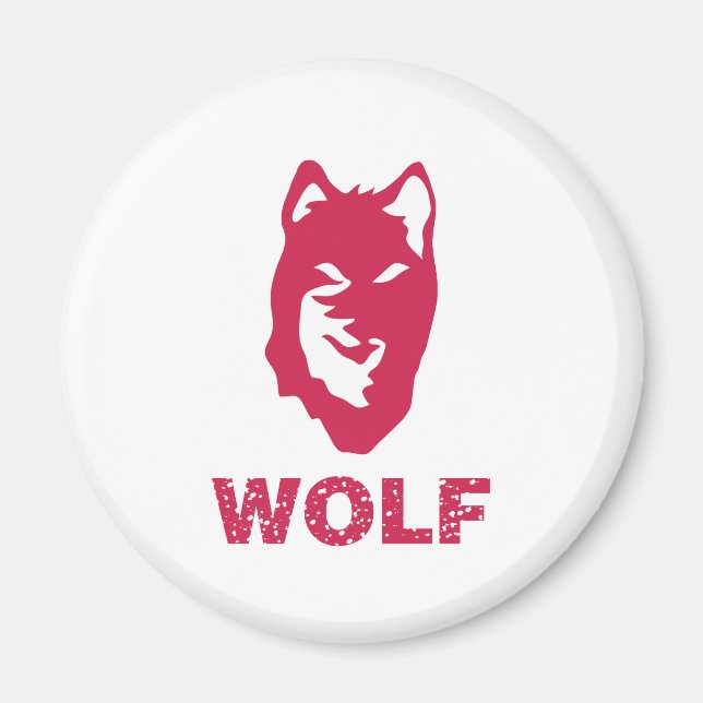 Íman Lobo (Vermelho) (Frente)