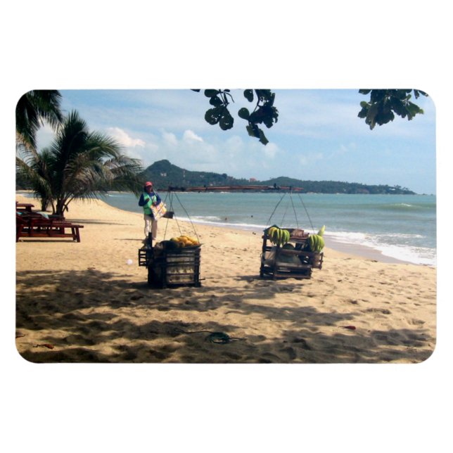 Íman Locais de praia... Lamai Beach, Ilha Koh Samui (Horizontal)