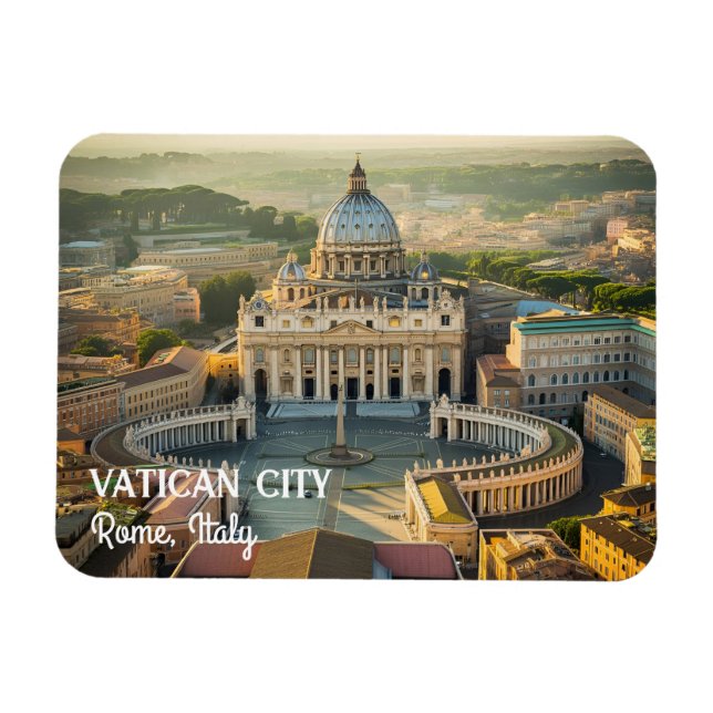 Íman Locais Tranquilos na Cidade do Vaticano, Itália qu (Horizontal)