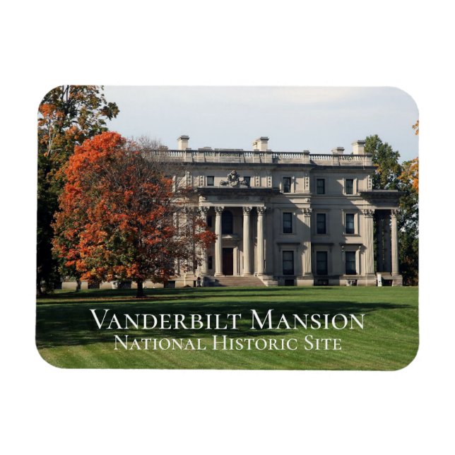 Íman Local Histórico Nacional da Mansão Vanderbilt, NY (Horizontal)