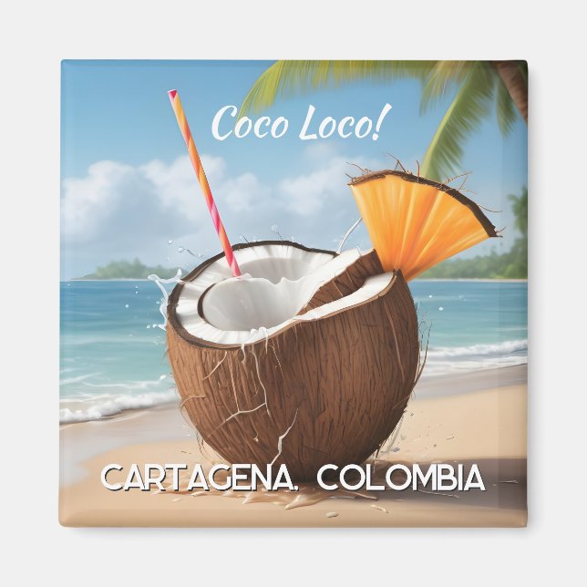 Íman Localização Personalizada Coco Loco (Frente)