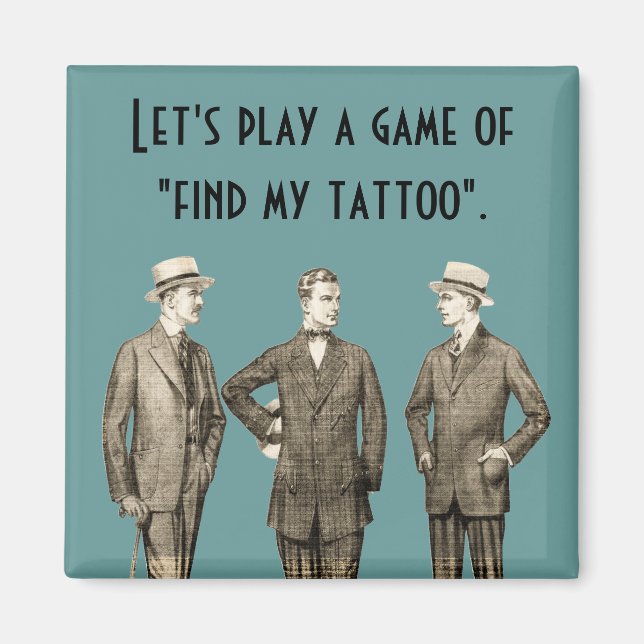 Íman Localizar minha tatuagem (Frente)