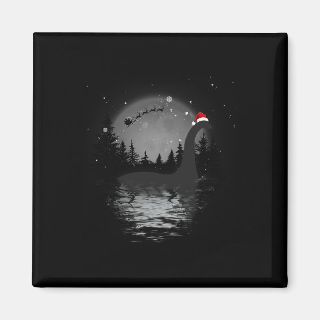Íman Loch Ness Monster Natal Cheio Nessie Xmas (Frente)