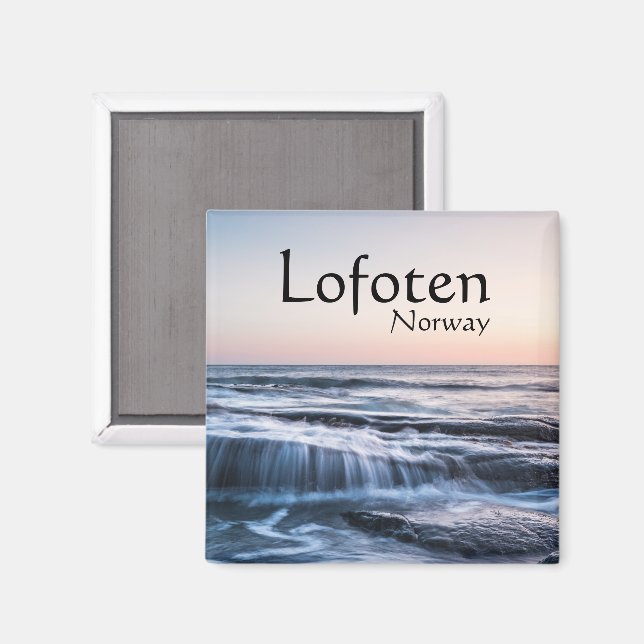Íman Lofoten Noruega Lembrança  (Front/Back)