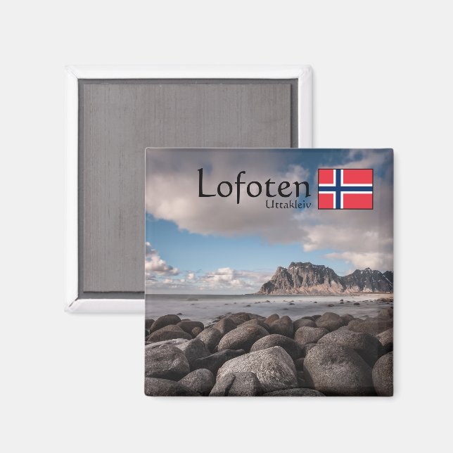 Íman Lofoten Uttakleiv Souvenir (Front/Back)