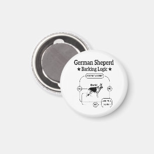 Íman Lógica da Barreira do german shepherd Cachorro Eng