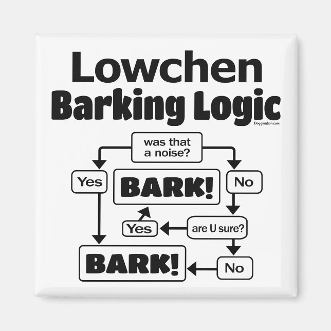Íman Lógica de Barco de Lowchen (Frente)