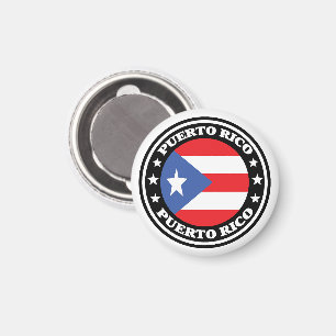 Íman Logo da Ronda Nacional de Bandeira Porto Rico