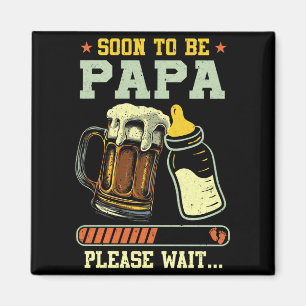 Íman Logo de Anúncio de Gravidez do Futuro Papai Est 20