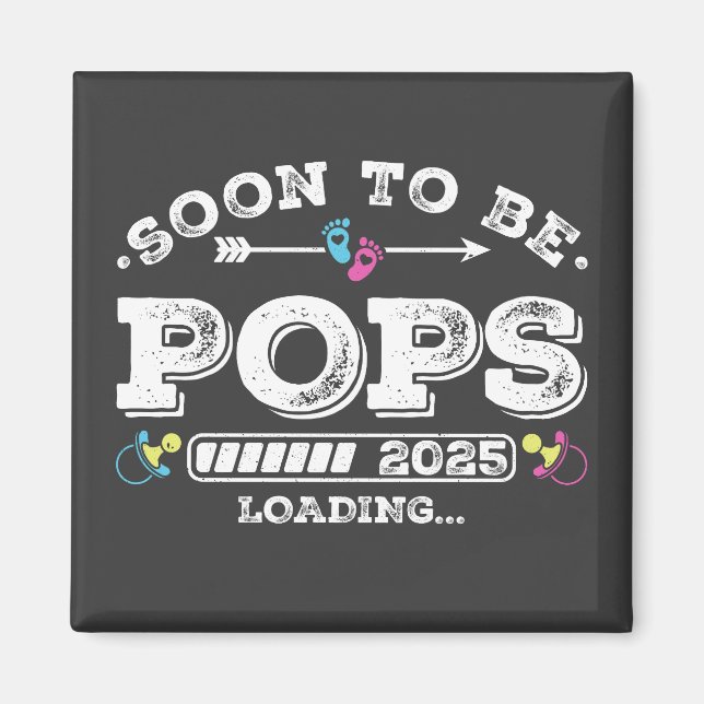 Íman Logo Pops 2025 Carregando Quadrado (Frente)