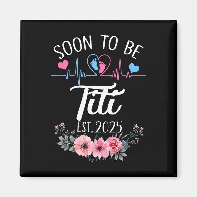 Íman Logo Será Titi 2025 Primeiro Anúncio de Gravidez (Frente)