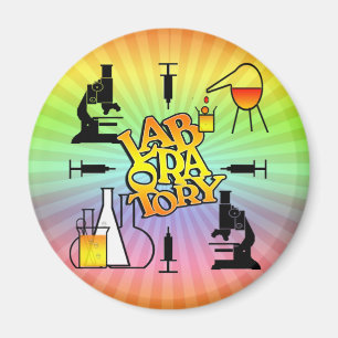 ÍMAN LOGOTIPO 4 QUADRADO DO LABORATÓRIO