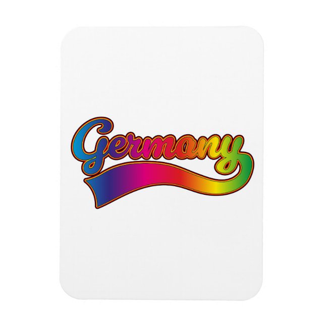 Íman logotipo alemão Rainbow (Vertical)