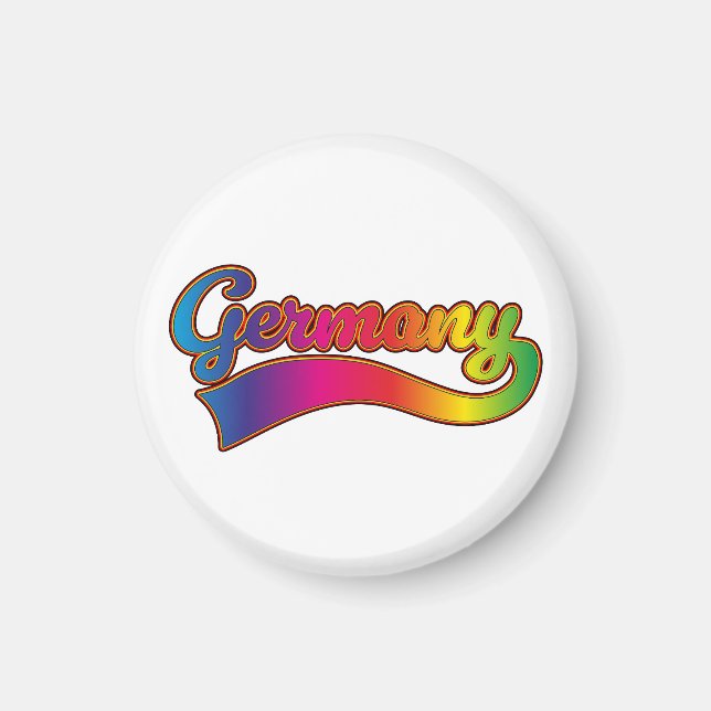 Íman logotipo alemão Rainbow (Frente)
