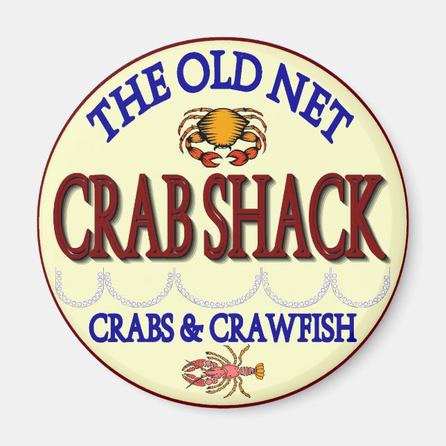 Íman Logotipo antigo do Crab Shack Net (Frente)