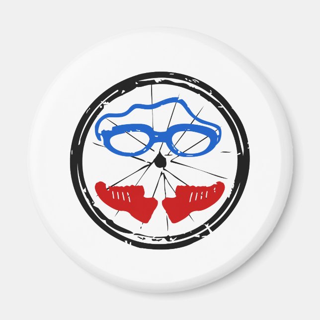 Íman Logotipo artístico legal Triathlon (Frente)