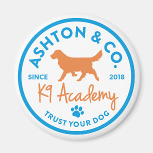 Íman Logotipo Ashton & Co. K9 Academy 2c