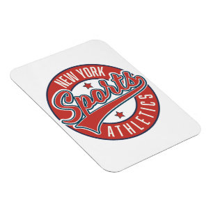 Íman logotipo atlético esportivo de nova york
