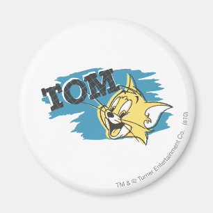 Íman Logotipo azul e amarelo de Tom