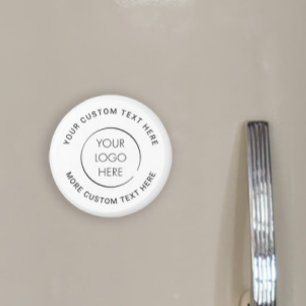 Íman Logotipo Básico Personalizado Negócios ou Marketin