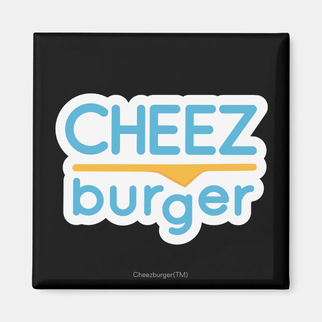 Íman Logotipo Cheezburger (cor) (Frente)