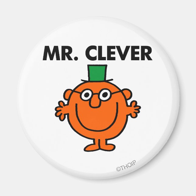 Íman Logotipo Clássico Mr Clever (Frente)