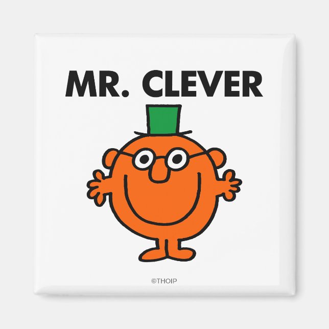 Íman Logotipo Clássico Mr Clever (Frente)