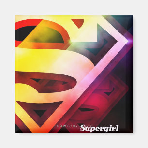 Íman Logotipo Colorido da Supergirl
