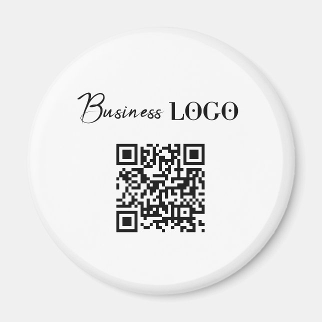 Íman Logotipo comercial Empresa Promocional QR (Frente)