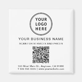 Íman Logotipo comercial Promocional de código QR