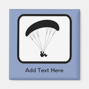 Íman Logotipo customizável do Paraglider