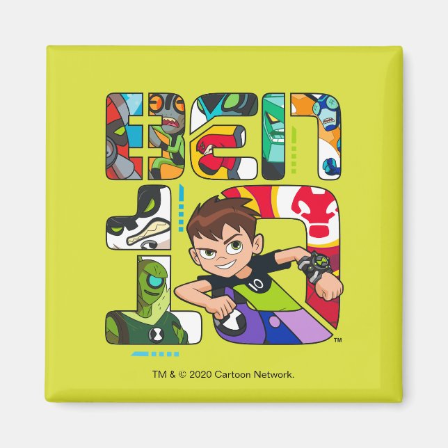 Íman Logotipo da Alienígena Ben 10 (Frente)