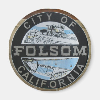 Íman Logotipo da cidade de Folsom na Calfórnia