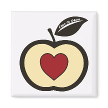 Logotipo da Comida Apple & Heart Core to Grow