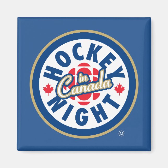 Íman Logotipo da noite de hóquei no Canadá (Frente)