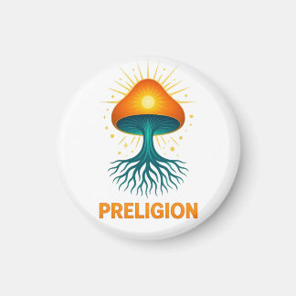 Íman logotipo da Preligion - Cogumelo