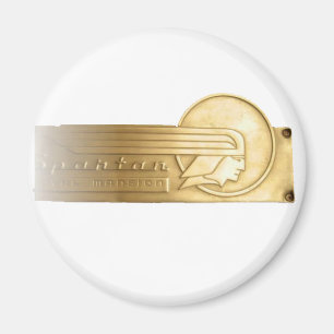 Íman logotipo da safra do trailer spartan