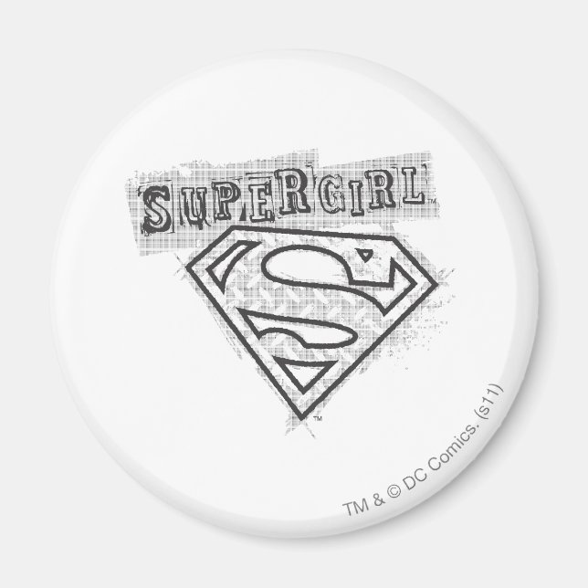 Íman Logotipo da Supergirl 1 (Frente)
