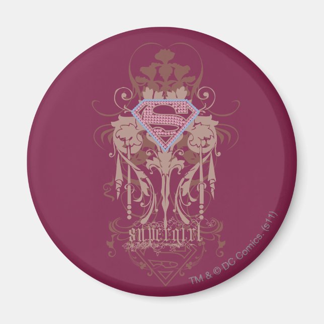 Íman Logotipo da Supergirl Jewel (Frente)