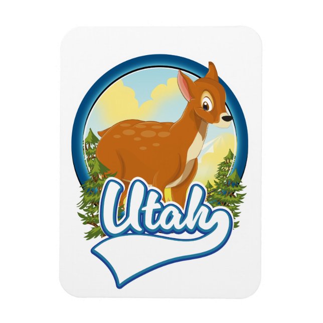 Íman logotipo da Utah Deer Travel (Vertical)