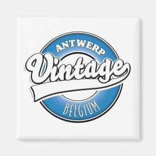 Íman Logótipo da Vintage da Antuérp belgium