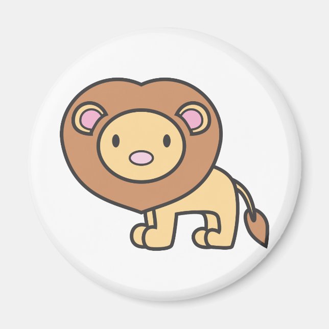 Íman Logotipo de animação do leão (Frente)